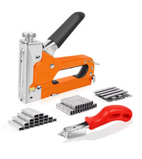 3 in 1 Heavy Duty Staple Gun with 3000 Staples Upholstery Tacker for Wood UK 0.0027 per staple