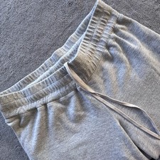 Varley Lounge Pants Womens Medium Gray Wide Leg Sweatpants Drawstring Cozy