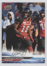 2025 Upper Deck CFL Deluxe 54/250 Dominique Rhymes #61 2pw