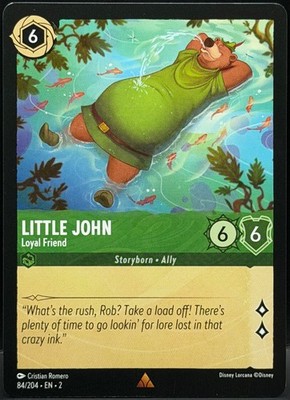 Disney Lorcana EN 2 LITTLE JOHN Loyal Friend #84 Rare | BUY 4+ 40% OFF