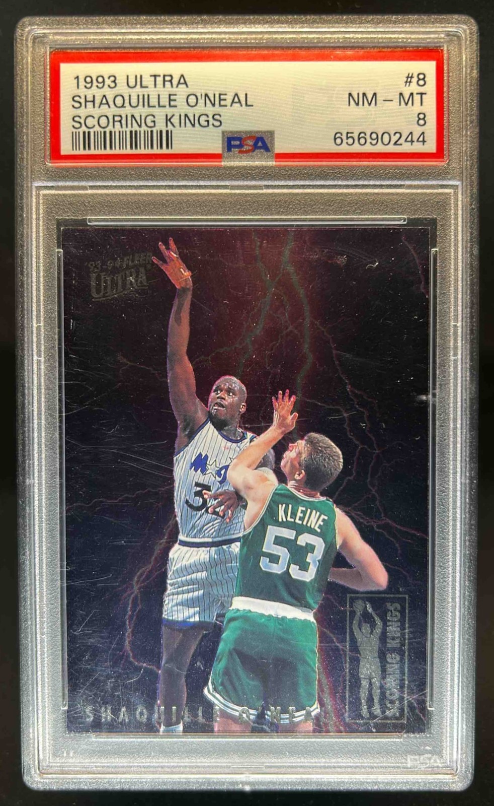 1993-94 Fleer Ultra Shaquille O'Neal Scoring Kings #8 Magic PSA 8