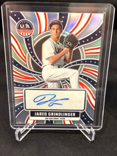 2026 Panini Prizm Stars Stripes Jared Grindlinger Silver Auto 18U National Team
