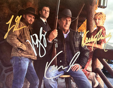 YELLOWSTONE Cast Signed (x4) Original 8x10