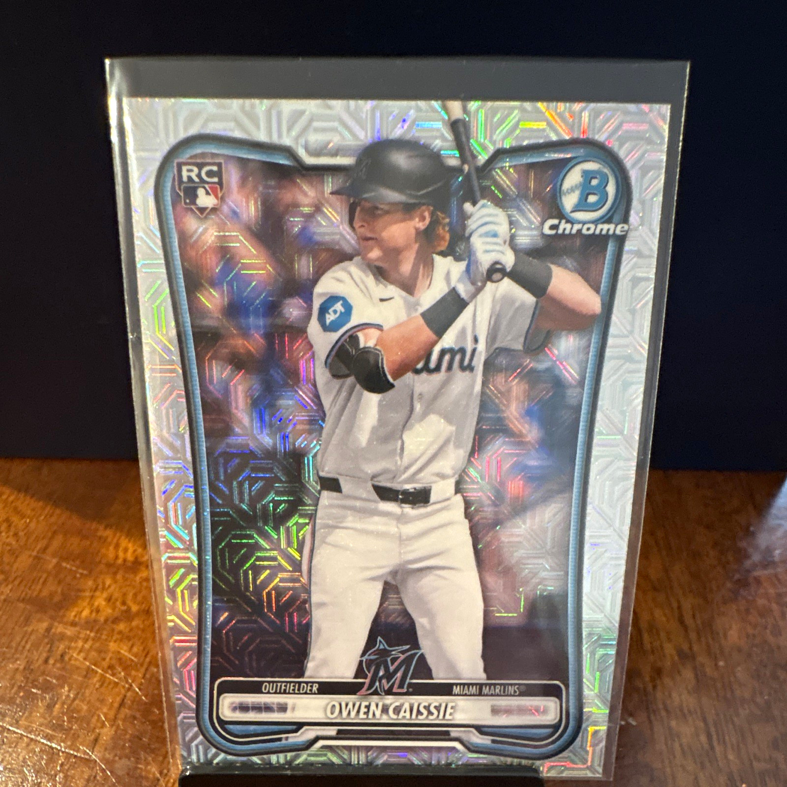 2024 Topps Bowman Chrome Prospects Owen Caissie RC Chrome #BCP-125 Marlins