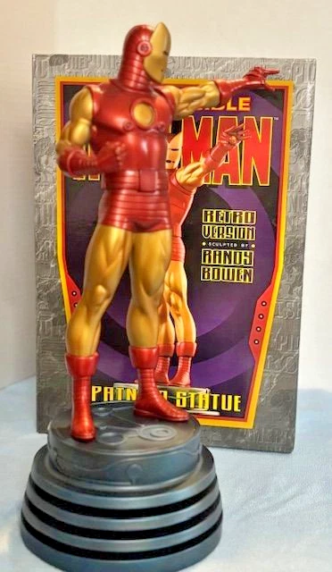 ESTATUA DE BOWEN IRON MAN VERSIÓN RETRO, TONY STARK, AVENGERS Foto 4 de 4