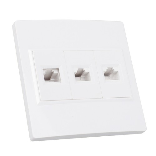 Cat 6 Ethernet-Wandplatte 3 Ports Buchse Auf Buchse -Wandplatte KUI - Afbeelding 13 van 24