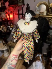 Pierrot Jester Clown Doll