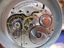 16s Hamilton 17J HC pocket watch movement