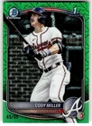 2025 Bowman Draft Cody Miller Chrome Green Mojo Refractor #/99 #BDC-91