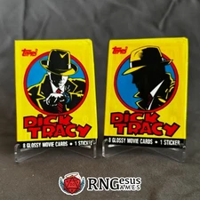 Dick Tracy Topps 1990 Trading Cards Factory Sealed Single Wax Pack