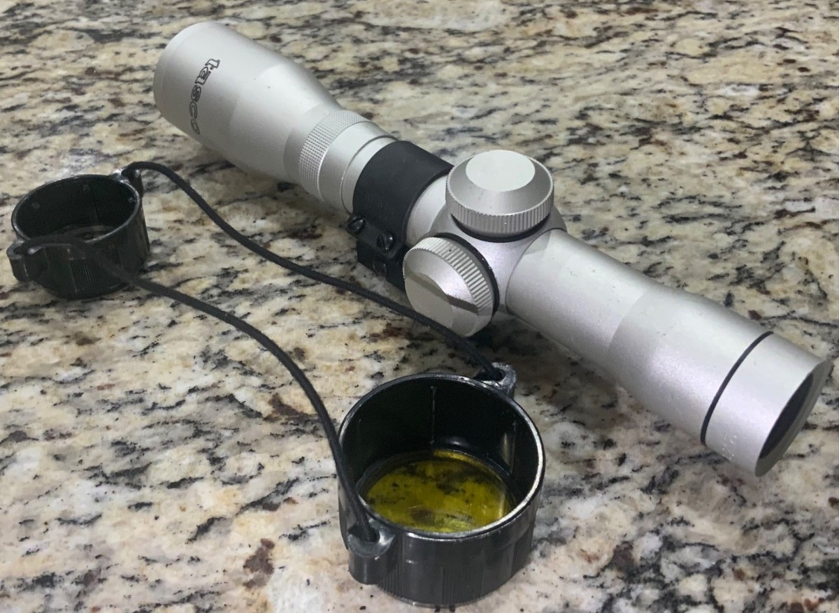 Tasco 2X22 Pistol Scope PWC2X22MA Silver Aluminum Finish Made in