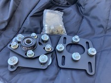 1 Side Only Maximum Motorsports Caster Camber Plates Black Mustang 1994-2004