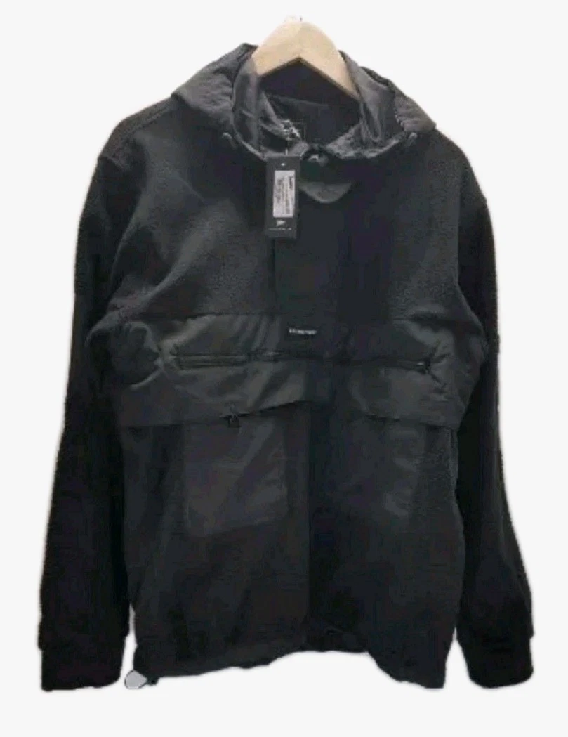 Mens Medium Primitive Shadows Polar Anorak Jacket Pullover Zip Front Pocket 0073
