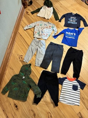 Boys Toddler 2t 10 Piece Clothing Lot. Jumping Beans, Carter, Okie Dokie. EUC