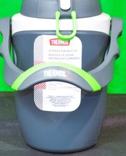 Thermos 64 uncje izolowana pianka butelka nawadniająca, węgiel drzewny