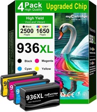 936E 936XL Ink Cartridge 4-Pack for HP OfficeJet 9120 9135e 9120e 9110 9730e
