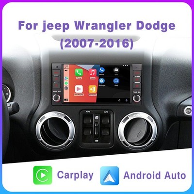 Autoradio Mirror Link BT Jeep Wrangler Dodge CarPlay IPS Android Auto FM/AM DAB