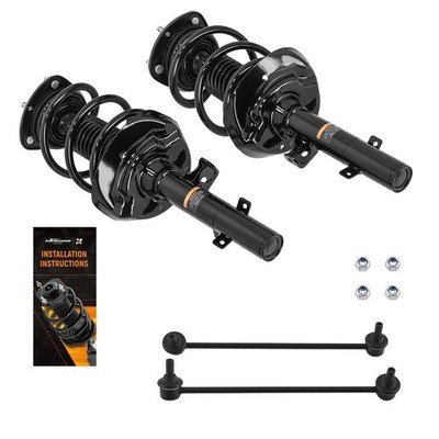 4pcs Front Struts & Sway Bar Link for Honda Accord 2013-2017 3.5L 272971 272970