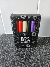 Magic Spell Candles Pack Of 12, Pagan Wiccan Protection Happiness