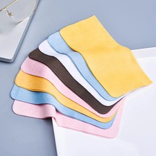 5/10pcs Suede Glasses Cleaner Microfiber Glasses Cleaning Cloth For Lens Phone S