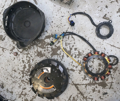Sea Doo Mercury 240 EFI Sport Jet Stator Coil Charge Generator Flywheel Trigger