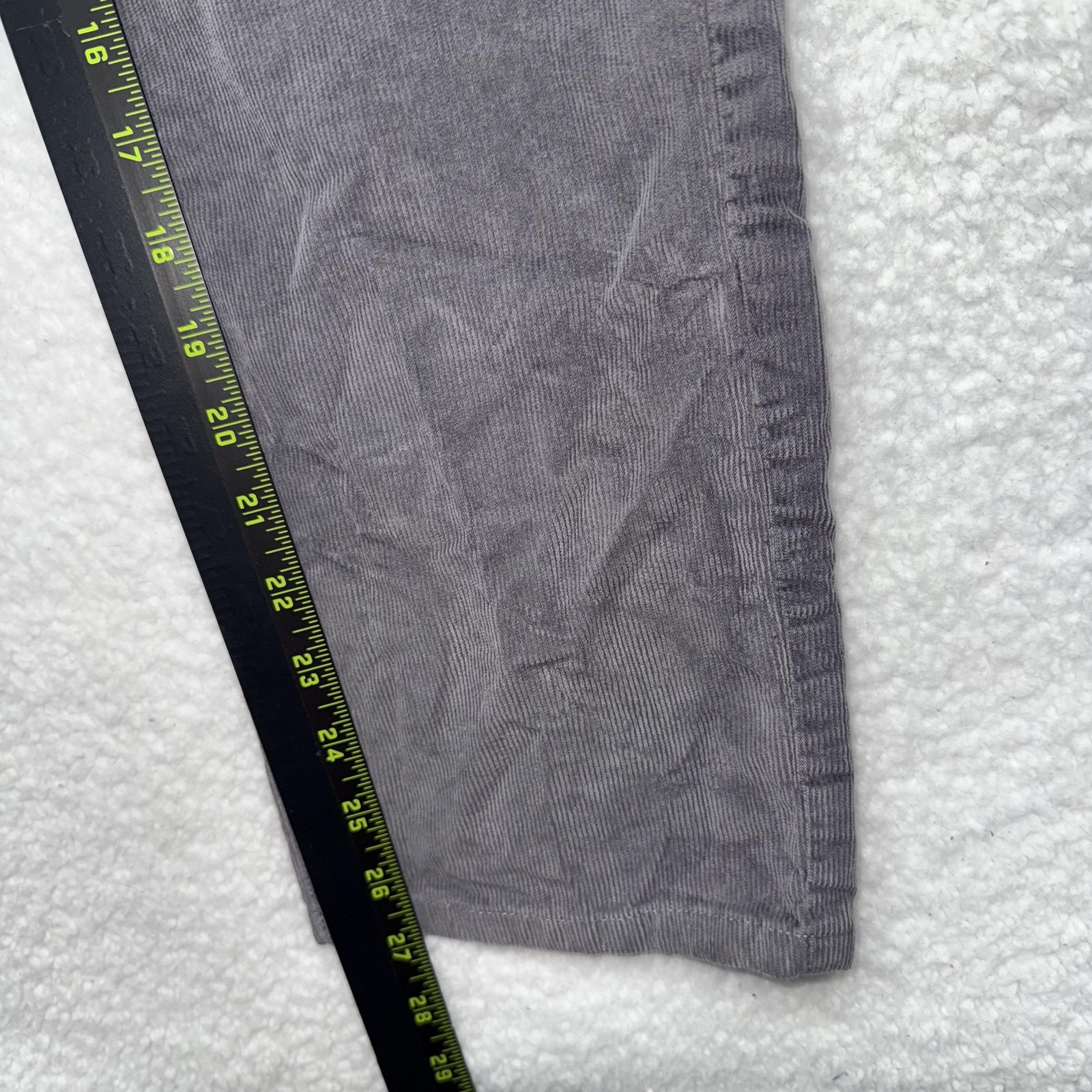 Faherty Brand Corduroy Pants Mens 33 Gray 5 Pocket Straight Leg Casual Chino