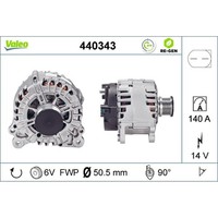Generator Valeo 440343 FüR VW Transporter T5 Multivan Crafter 30-35 Amarok