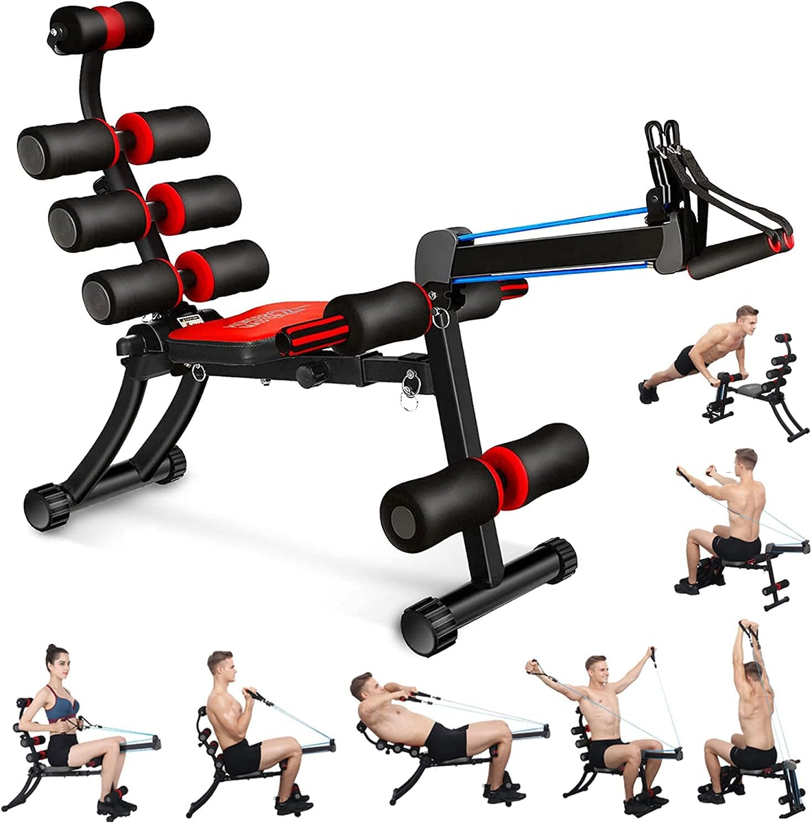 22-in-1 Adjustable Core & Abdominal Workout Machine for Home Gym