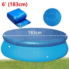 6FT Round Swimming Pool Cover for Garden Intex Bestway Family Fast Set Pool-