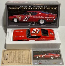 1969 Donnie Allison Autographed 27 East Point Ford Torino Cobra 124 Uor Read