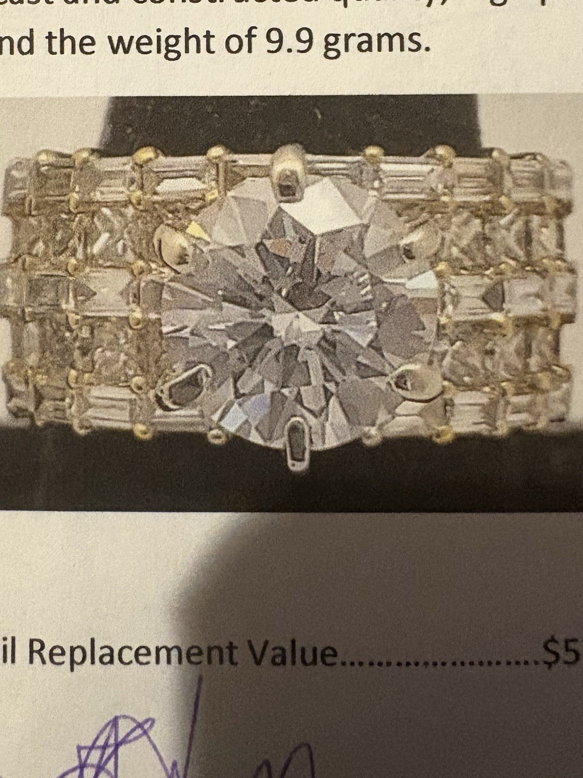 Diamond Wedding Ring, Custom Designed by owner 3.… - image 1