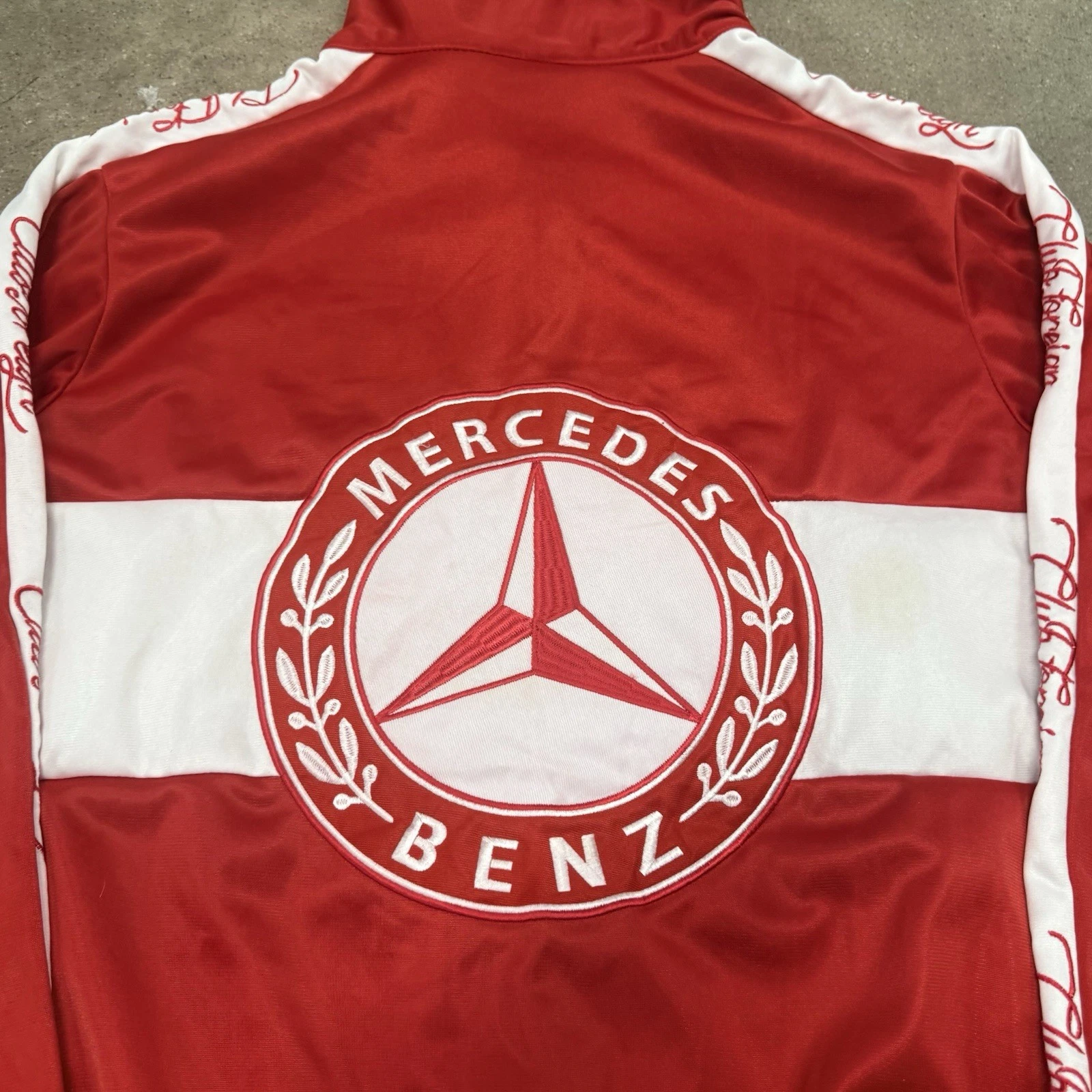 Mercedes Benz- AMG Mens Jacket Adult Medium Red Full Zip -Club Foreign - product detail image 3