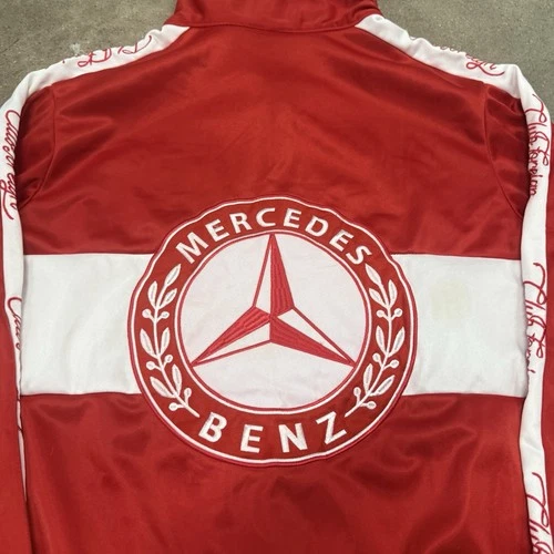 Mercedes Benz- AMG Mens Jacket Adult Medium Red Full Zip -Club Foreign image 3