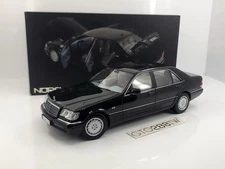 Norev HQ 1:18 scale Mercedes-Benz S-Class S600 V12 1997(W140) Pure Black 183560