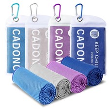 4 Pack Cooling Towel 40x12, Soft Breathable Chilly Towel, Ice Towel, Microfib...