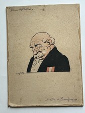 MC762 DISEGNO ORIGINALE BOZZETTO EUGENIO COLMO GOLIA SERATA BENEFICENZA ANNI '40