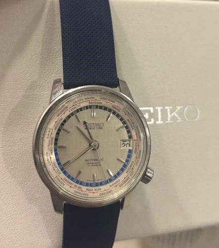 1964 SEIKO World Time AUTOMATIC Mens WATCH 6217-7000 Tokyo Olympic Diashock RARE