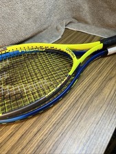 Two Head Tour Pro Nano Titanium Tennis Racquet 4 3/8 Black Yellow And Blue/Black