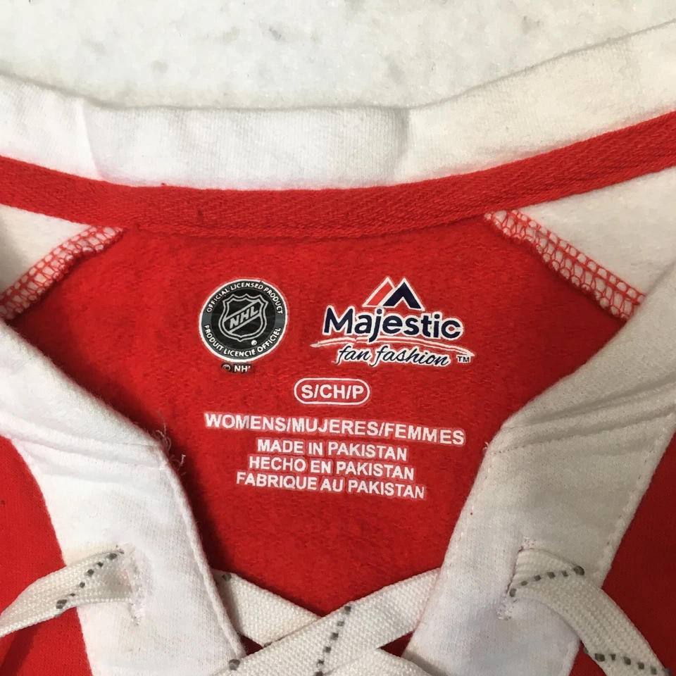 Ottawa Senators Sweatshirt Majestic Fleece Lined NHL small pullover laced logo - Image 3 of 4