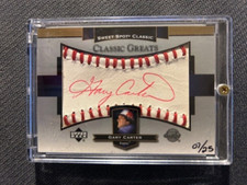 2003 UD Sweet Spots GARY CARTER #7/25 Classic Greats RARE Red Ink  Auto