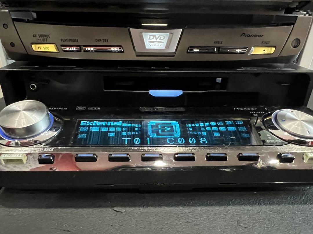 MEH-P919とAVX-P9DV PIONEER CARROZZERIA MEH-P919 & AVX-P9DV SET CD DVD TESTED MD