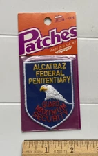 NIP Alcatraz Federal Penitentiary Maximum Security Guard Souvenir Iron-on Patch