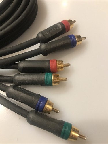 6' Belkin PureAV Component Video Cable cord with Gold Tips SET OF 2 - Picture 2 of 6