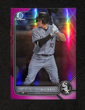 2022 Bowman Chrome Prospects Wes Kath /199 #BCP-204 Fuchsia Pink Vapor Refractor