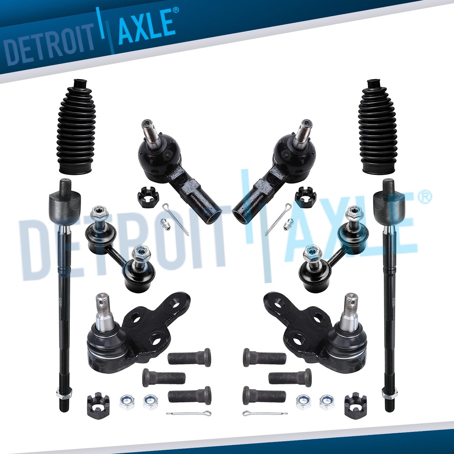 Inner Outer Tierods Ball Joints for 1992 1993 1994 1995 1996 Toyota Camry Avalon