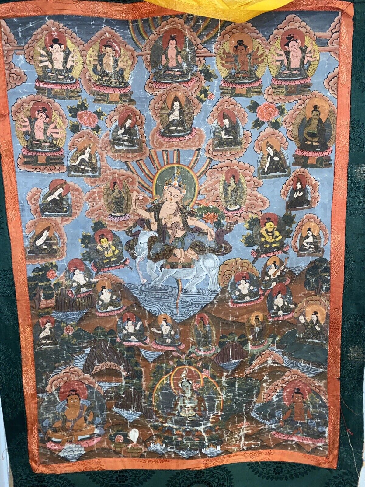 Tibetan Buddhist Thangka, Highly Detailed Painting