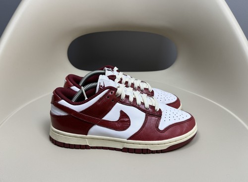 Damen Nike Dunk Low Premium Team Red Sneaker Schuhe US 6,5 UK 4 EUR 37,5