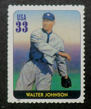 3408i MNH 2000 33c Walter Johnson Baseball Legend Washington Senators pitcher