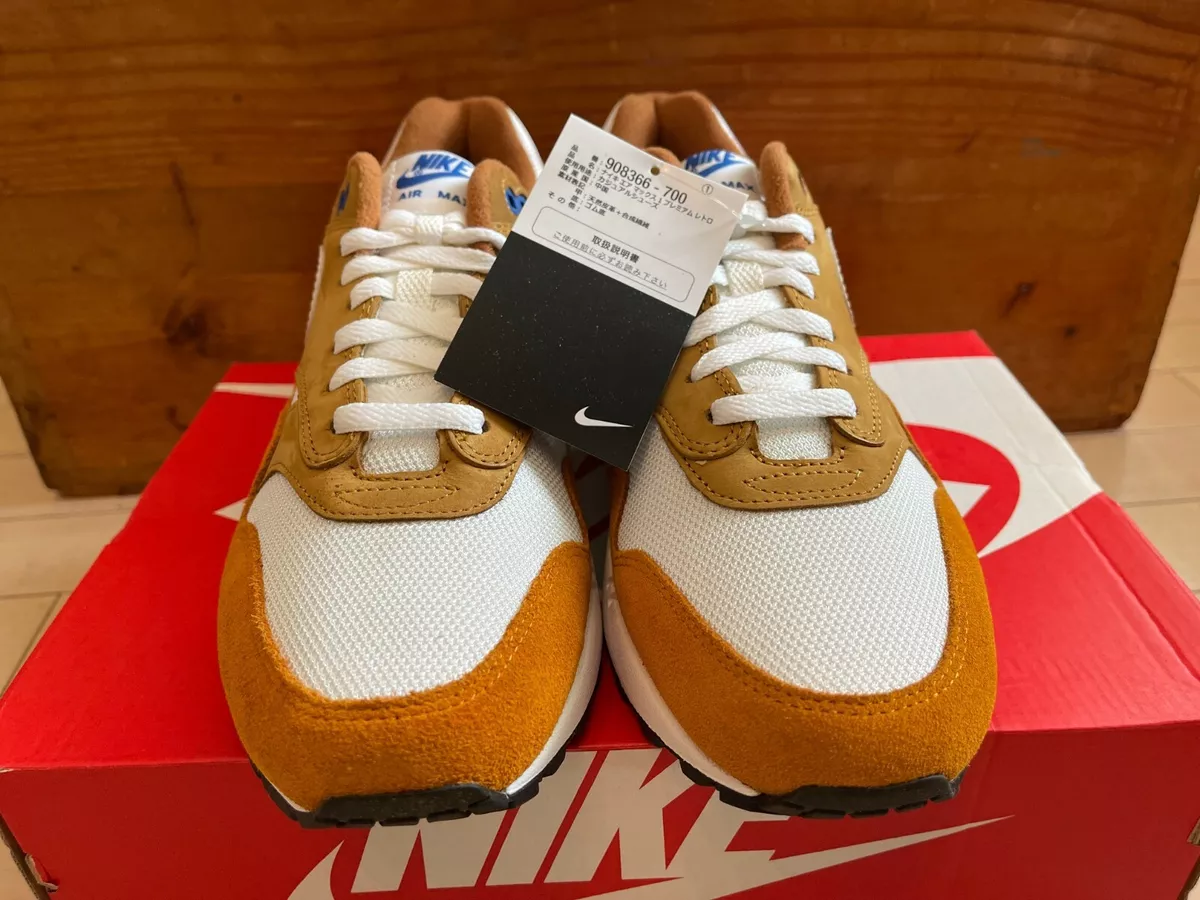 2018 Nike Air Max 1 Premium Retro Dark Curry White size 10.5