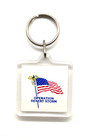 Vintage Operation Desert Storm USA Flag Iraq Keychain Keyring — photo 2